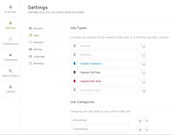 jobengine-settings