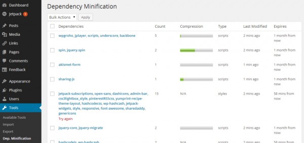 dependency-minification-settings