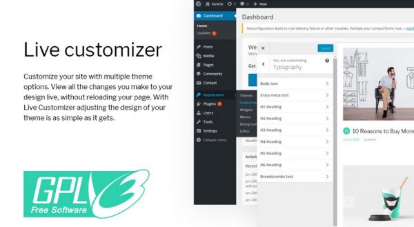 Monstroid 2 Live Customizer