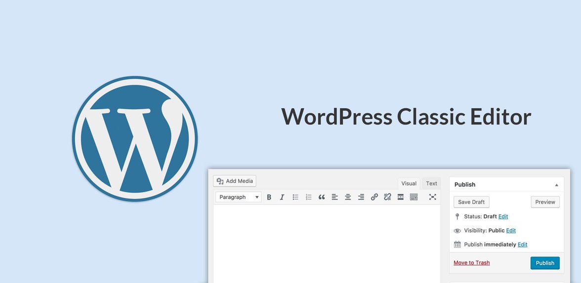 Классический редактор Wordpress